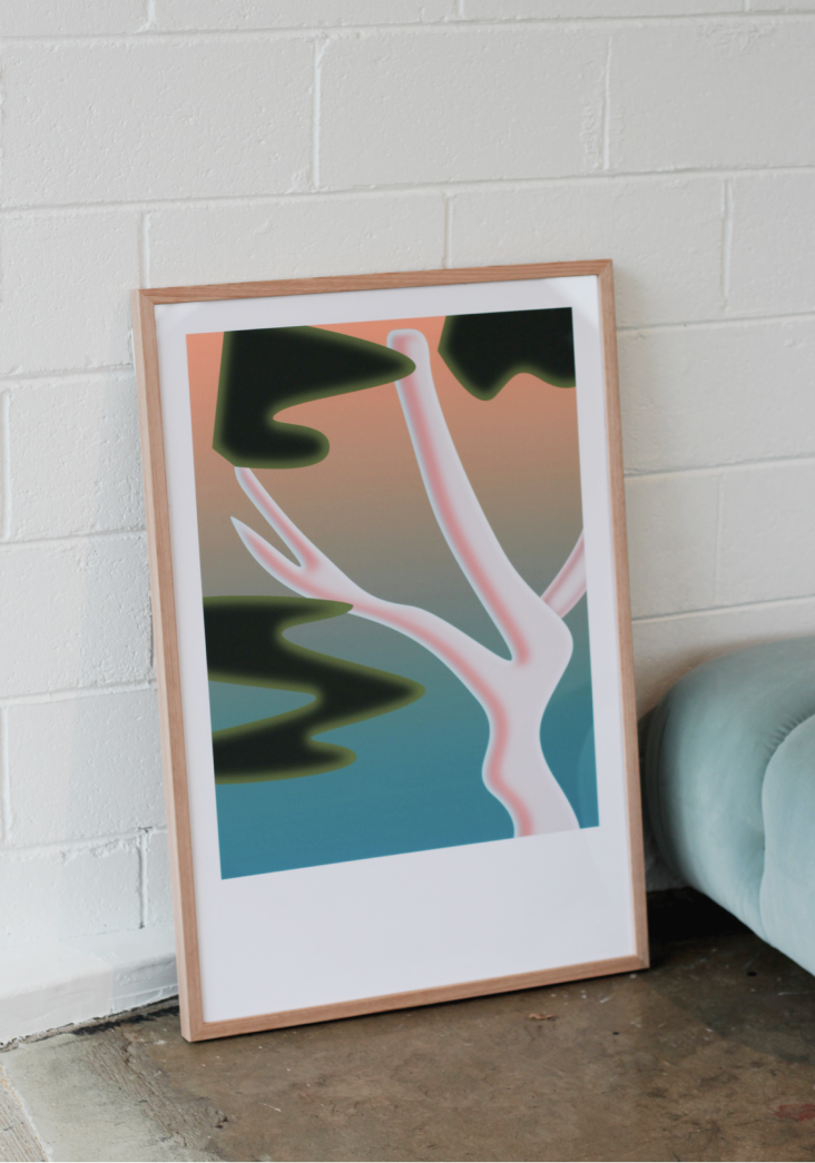 Ghost gum - framed art print